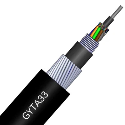 आउटडोर बख्तरबंद फाइबर ऑप्टिक केबल GYTA43